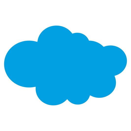 Creative blue cloud design for crafting projects