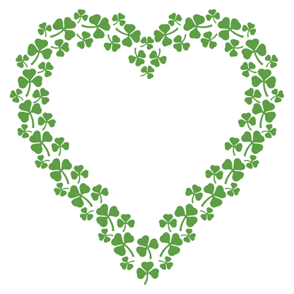 Clover heart design for creative cutting projects
