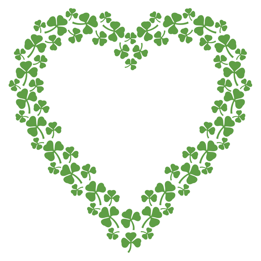 Clover heart design for creative cutting projects