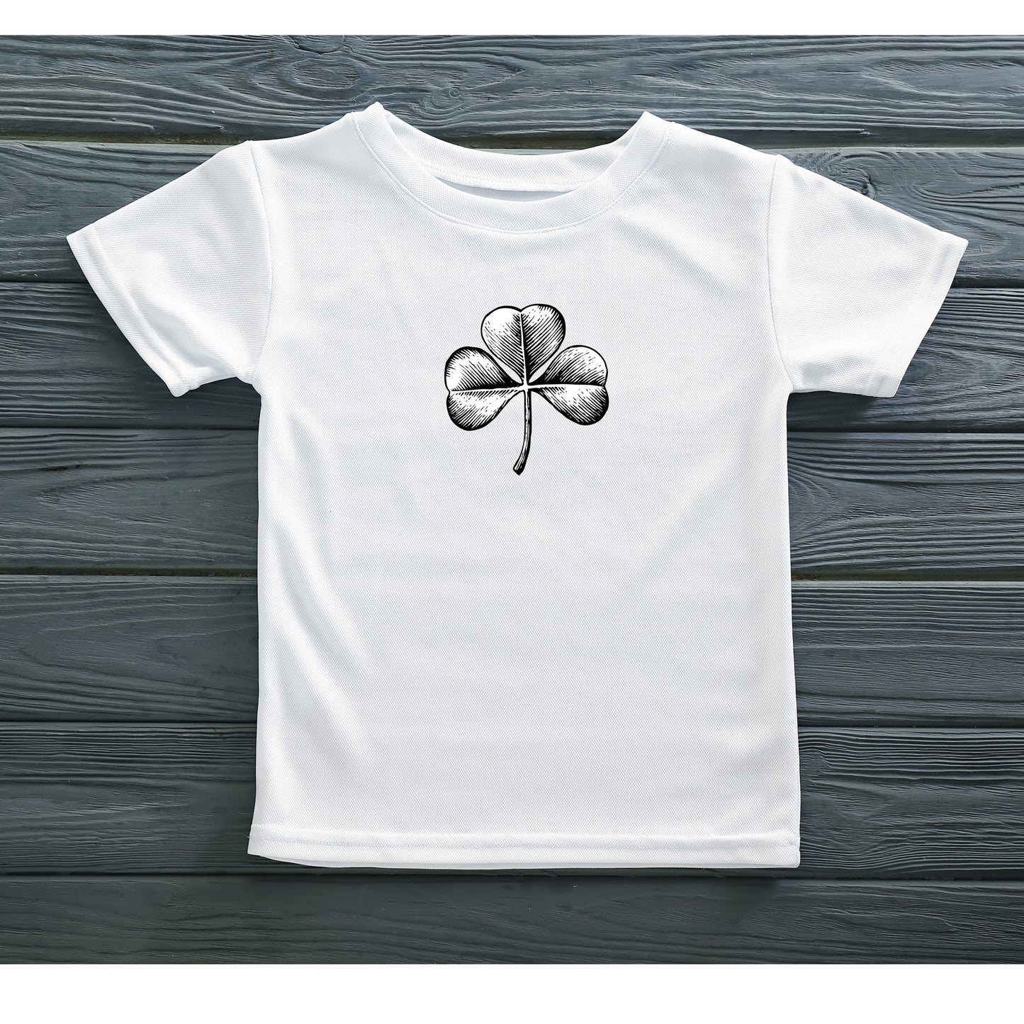Vintage engraved clover design for cutting machines