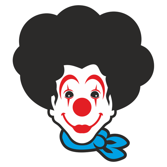 Fun clown head design perfect for creative cutting projects