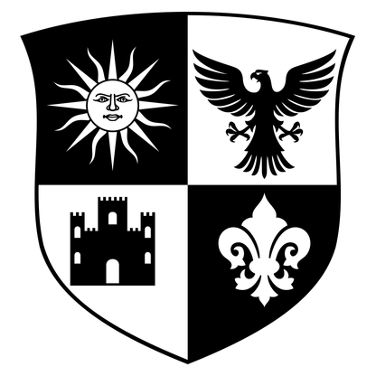 Vintage coat of arms design for creative vector applications