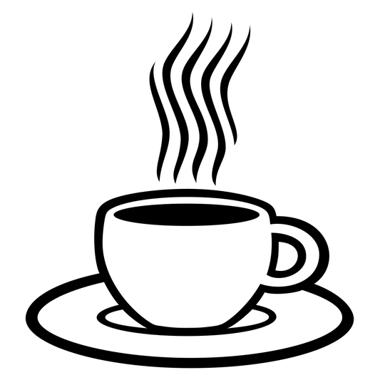 Layered coffee cup design for creative cutting projects