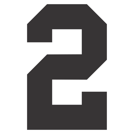 Custom college jersey team number graphic for cutting machines