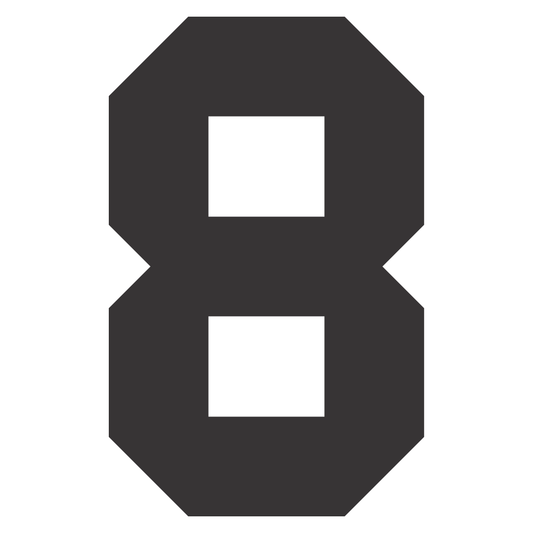 Create custom college jersey designs with team number 8