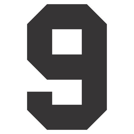 Customizable college jersey number design for crafting projects