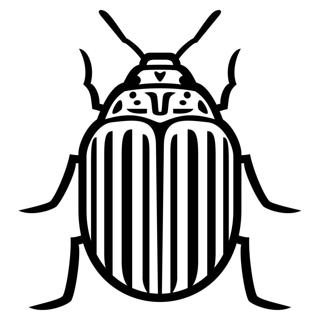 Vector design of Colorado potato beetle for cutters