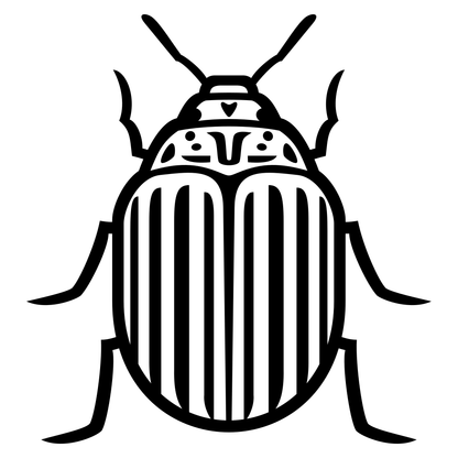 Vector design of Colorado potato beetle for cutters