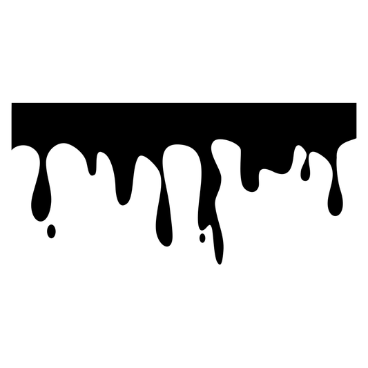 Colorful paint drips flowing down for creative projects