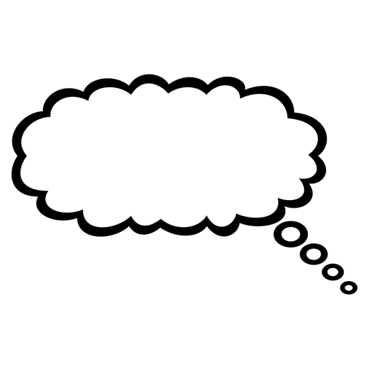 Comic speech bubble design for creative cutting projects