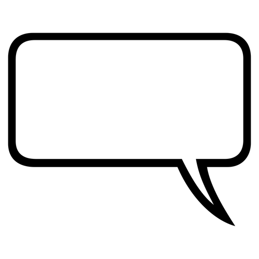 Create unique designs with black and white comic speech bubble