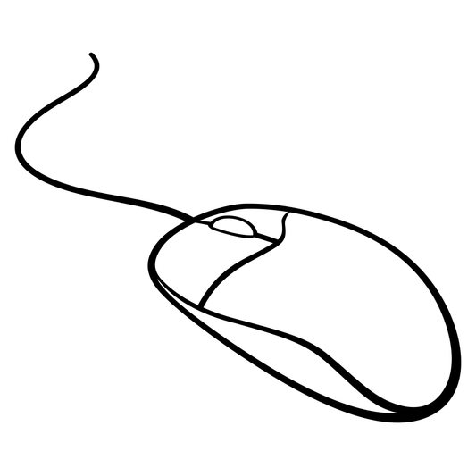 Creative vector design for computer mouse cutting template