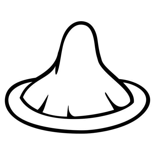 Unique black and white condom vector design for crafting