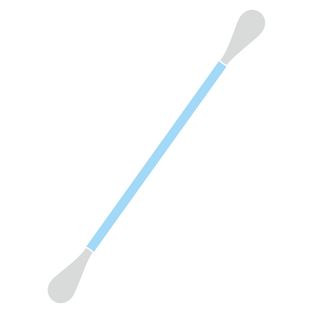 Creative vector svg design of cotton swab for cutting machines