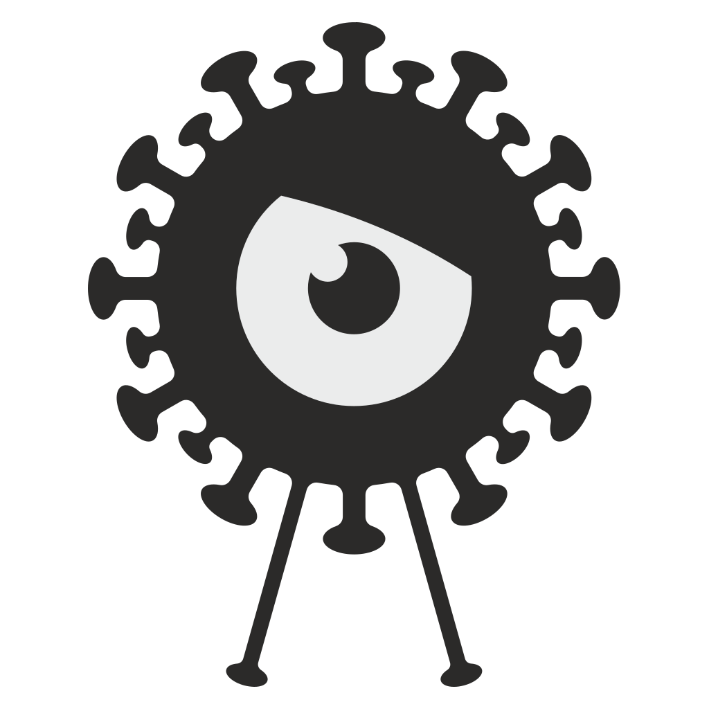 Creative vector design of a playful Covid alien character