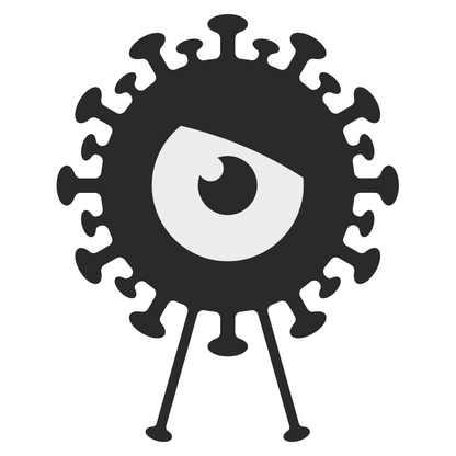 Creative vector design of a playful Covid alien character