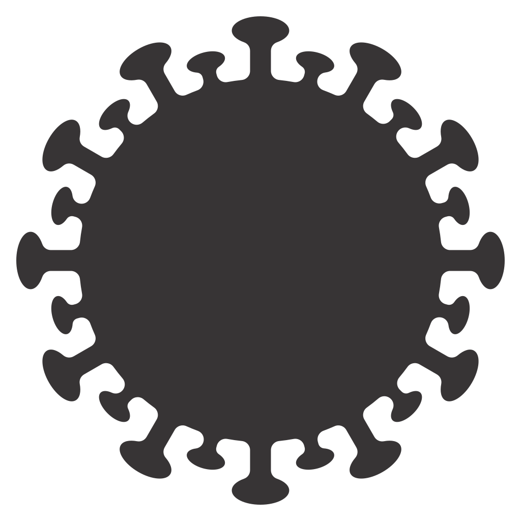 Creative vector design of a Covid virus for cutting machines