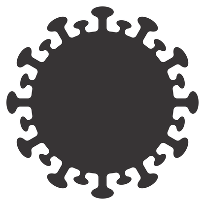 Creative vector design of a Covid virus for cutting machines