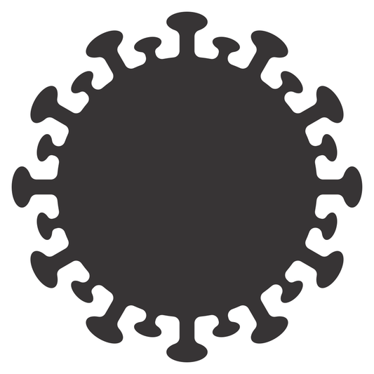 Creative vector design of a Covid virus for cutting machines