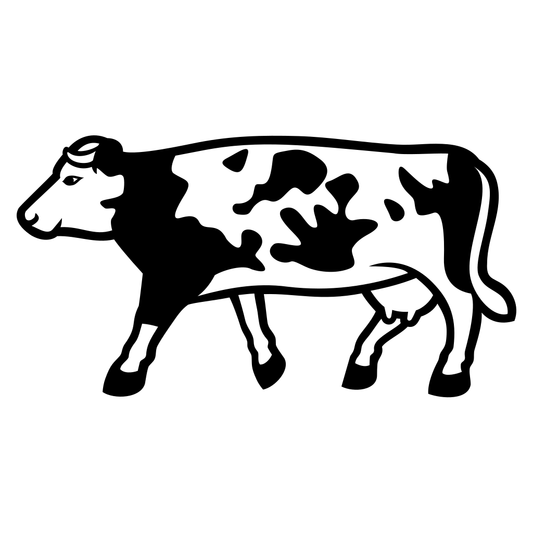 Creative cow vector design for cutting machines