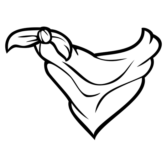 Stylish cowboy bandana design perfect for crafting projects