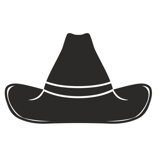 Craft unique designs with a stylish sombrero vector silhouette