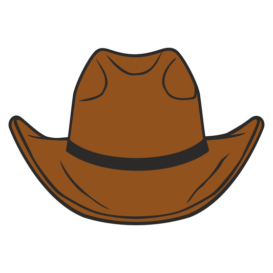 Creative cowboy hat vector design for cutting machines