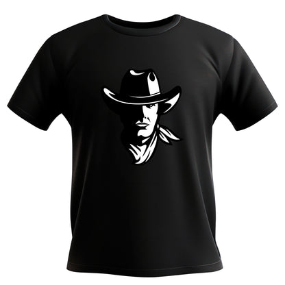 Unique cowboy head vector design for cutting machines