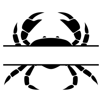 Intricate crab design perfect for crafting and cutting projects