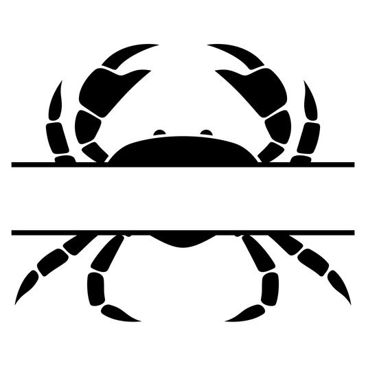 Intricate crab design perfect for crafting and cutting projects
