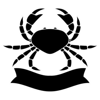 Intricate crab design for crafts and creative projects