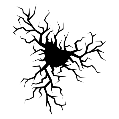 Unique vector design of a crack in the ground for crafts