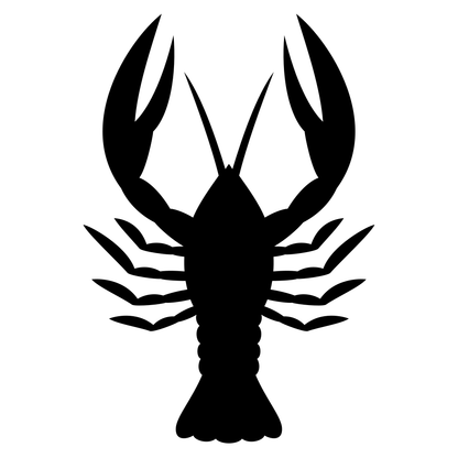 Unique vector design of crawfish for cutting machines