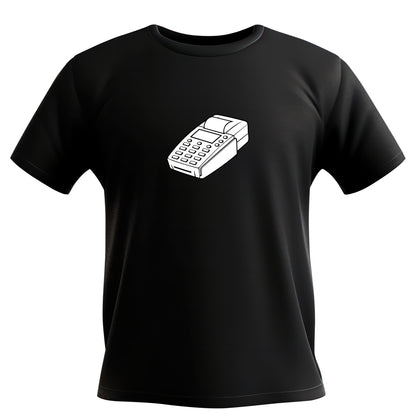 Chic vector design of a cut-ready credit card terminal