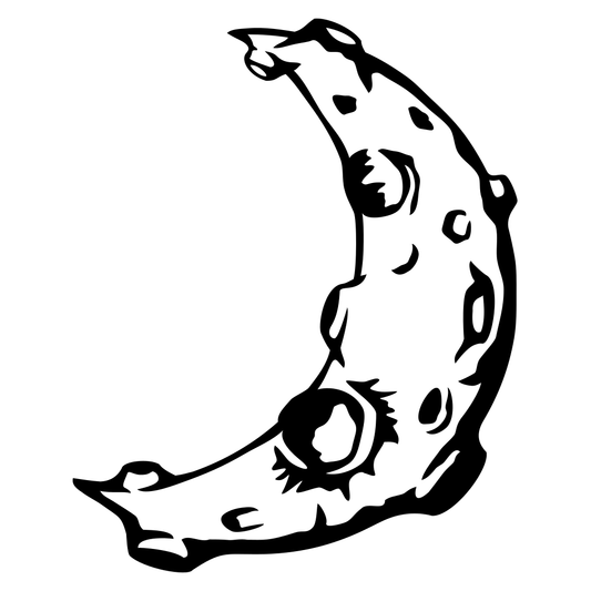 Crescent moon vector design for creative applications