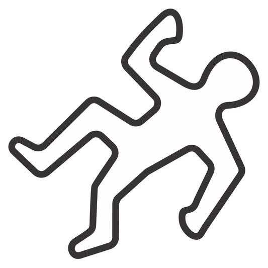 Fallen figure silhouette vector design for crafting