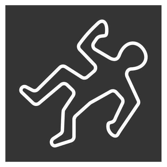 Crime scene vector graphic for cutting machines and designs