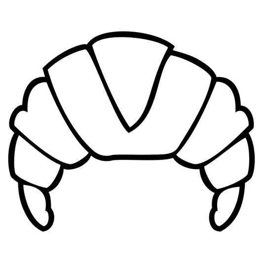 Croissant vector design for crafting and cutting machines