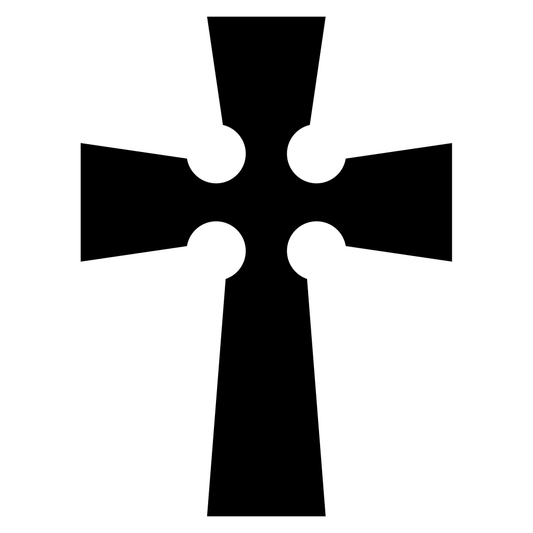 Unique black cross design perfect for cutting machines