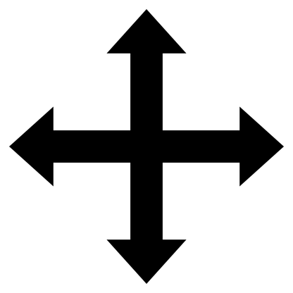 Creative design of directional arrows for cutting machines