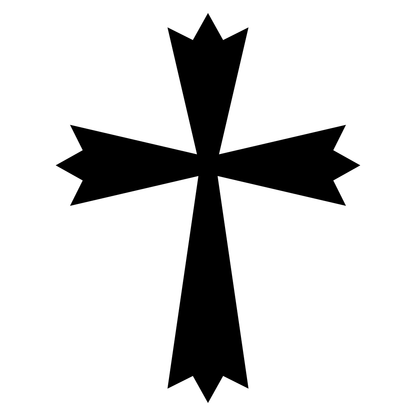 Unique geometric cross design for crafting projects