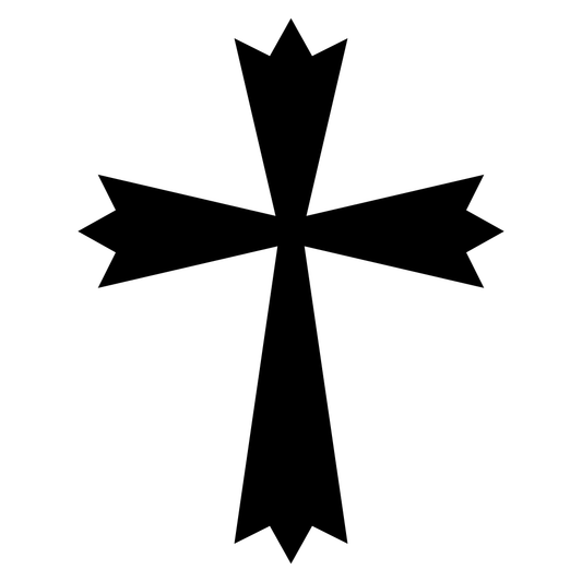 Unique geometric cross design for crafting projects
