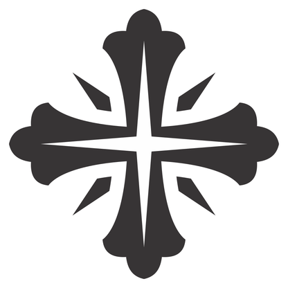 Elegant cross design for crafting and DIY projects