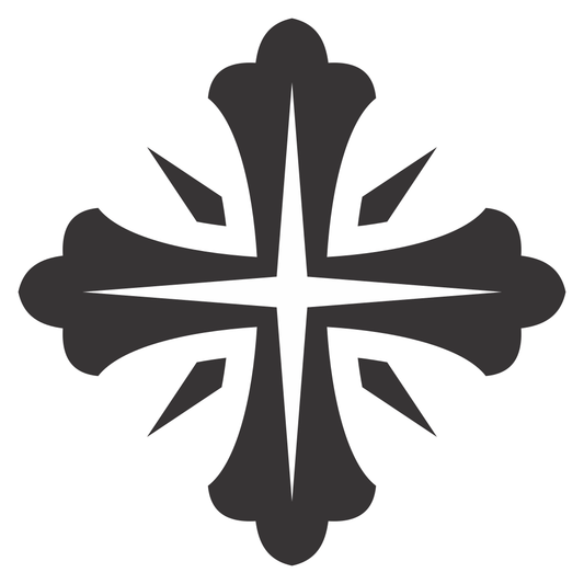 Elegant cross design for crafting and DIY projects