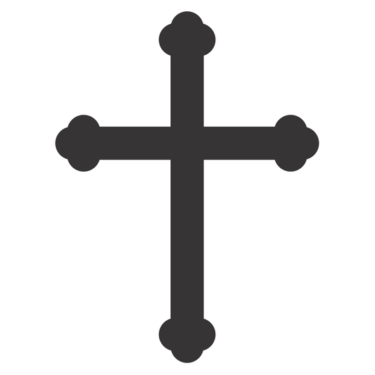 Unique black cross design for creative cutting projects