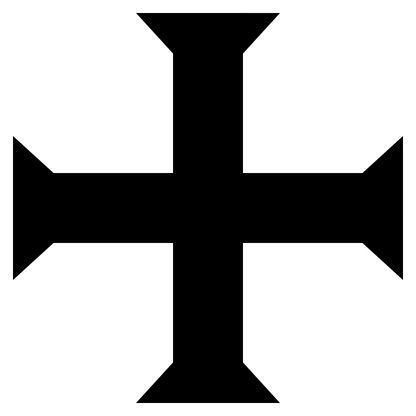 Unique black cross design for creative cutting projects