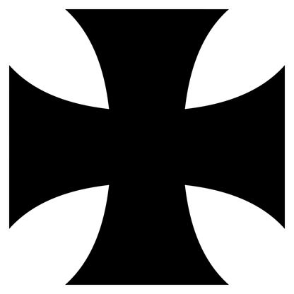 Stylized black cross design perfect for cutting machines