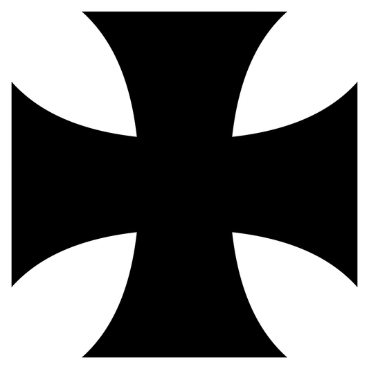 Stylized black cross design perfect for cutting machines