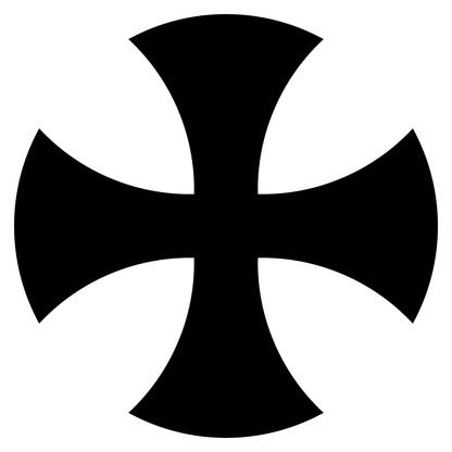 Unique black cross vector suitable for cutting machines