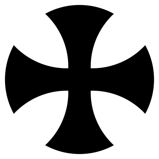 Unique black cross vector suitable for cutting machines